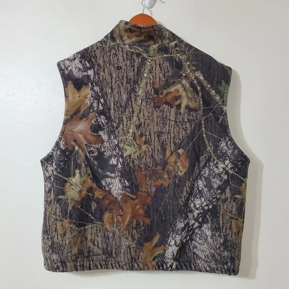 Macks Prairie Wings Mens Size XL Fleece Camo Vest - Picture 2 of 10